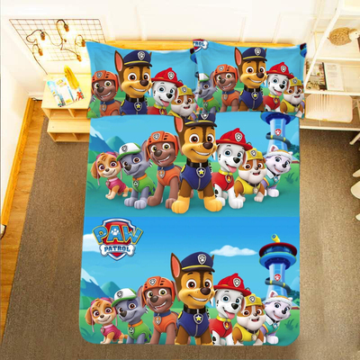 PAW Patrol Comfortable Bedding Three-Piece Soft and Breathable Duvet Cover - Image 16