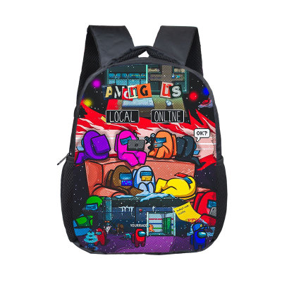 12 Inch Among Us Children's Backpack Kids School Cute Daily Bag Kindergarten Bags Girls Boys Waterproof Ruckpack - Image 21