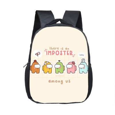 12 Inch Among Us Children's Backpack Kids School Cute Daily Bag Kindergarten Bags Girls Boys Waterproof Ruckpack - Image 22