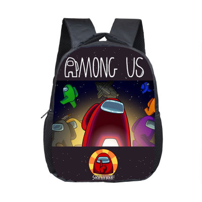 12 Inch Among Us Children's Backpack Kids School Cute Daily Bag Kindergarten Bags Girls Boys Waterproof Ruckpack - Image 9