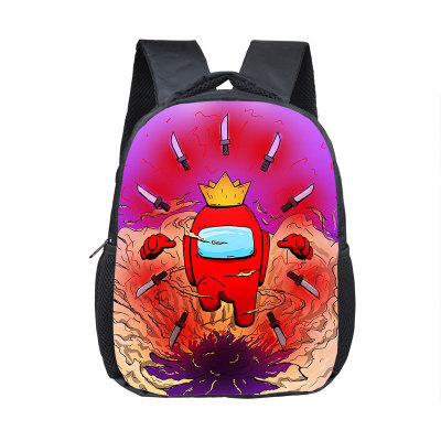 12 Inch Among Us Children's Backpack Kids School Cute Daily Bag Kindergarten Bags Girls Boys Waterproof Ruckpack - Image 4