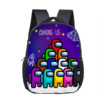 12 Inch Among Us Children's Backpack Kids School Cute Daily Bag Kindergarten Bags Girls Boys Waterproof Ruckpack - Image 23