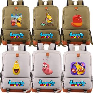 18"Larva Canvas Backpack Shoulder School Bag