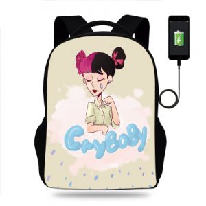 18‘’Melanie Martinez Cry Baby Backpack School Bag Black