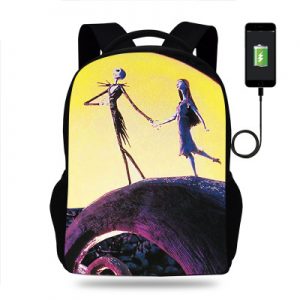 18‘’The Nightmare Before Christmas Backpack School Bag Black