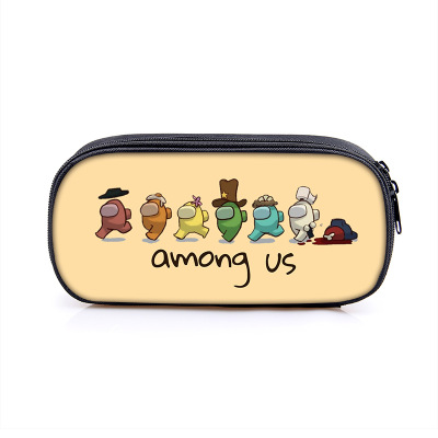 Among Us Pencil Case Girls Cosmetic Cases Kids School Supplies Stationery Makeup Bag