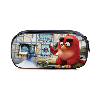 Angry Birds Canvas Pencil Case Student Penbag Boy Girl Zip Cosmetic Bags Cartoon Multifunction travel Makeupbag Stationery - Image 25