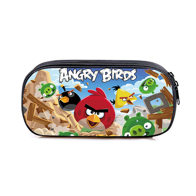 Angry Birds Canvas Pencil Case Student Penbag Boy Girl Zip Cosmetic Bags Cartoon Multifunction travel Makeupbag Stationery - Image 3