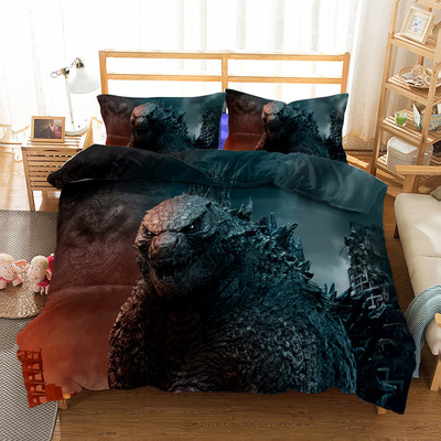 Godzilla vs Kong Comfortable Bedding Three-Piece Soft and Breathable Duvet Cover - Image 19