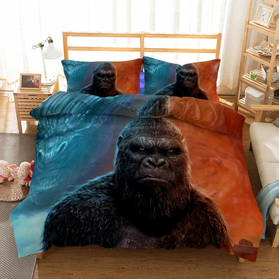 Godzilla vs Kong Comfortable Bedding Three-Piece Soft and Breathable Duvet Cover - Image 20