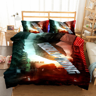 Godzilla vs Kong Comfortable Bedding Three-Piece Soft and Breathable Duvet Cover - Image 18