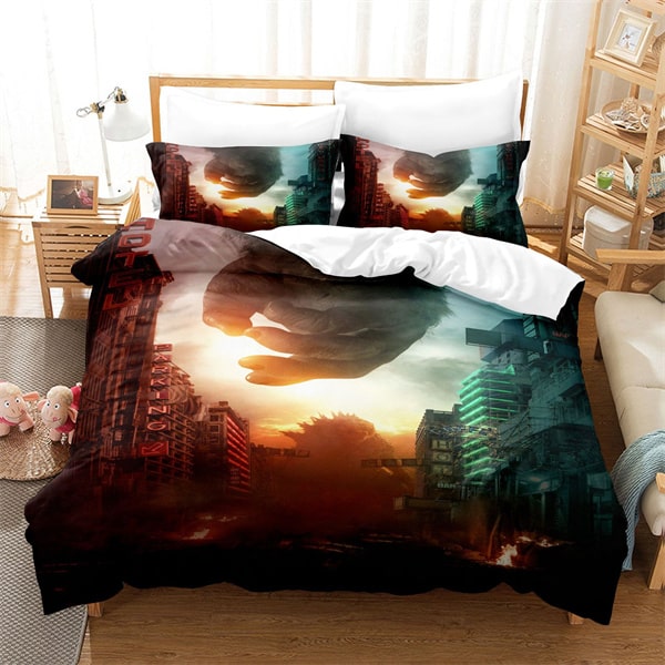 Godzilla vs Kong Comfortable Bedding Three-Piece Soft and Breathable Duvet Cover - Image 31
