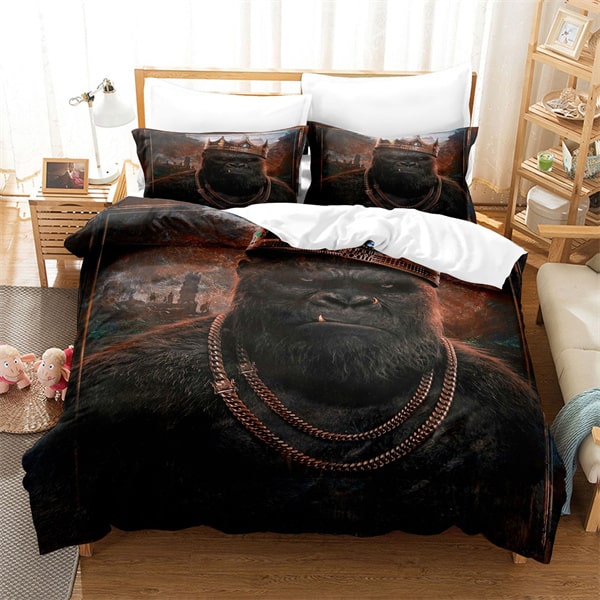 Godzilla vs Kong Comfortable Bedding Three-Piece Soft and Breathable Duvet Cover - Image 28