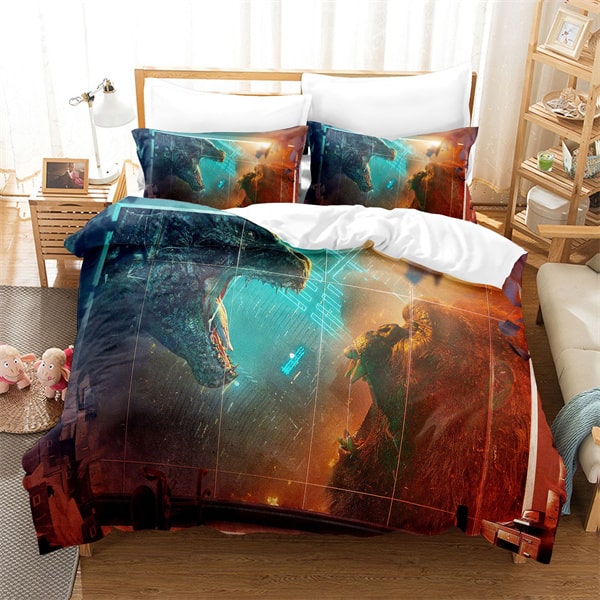 Godzilla vs Kong Comfortable Bedding Three-Piece Soft and Breathable Duvet Cover - Image 32
