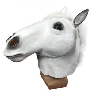 Horse Mask Helmet Vesion Latex Full Head Mask Cosplay Props