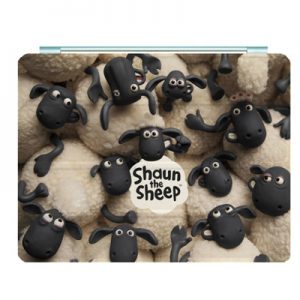 Shaun the Sheep Ipad Leather Case Advanced Pu Leather Protective Cover Automatic Wake Up and Sleep Magnetic Closure Multiple Angle Bracket