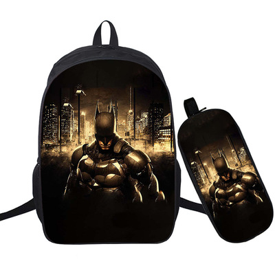 16 Inch Batman Backpack School Bag+Pencil Bag - Image 25