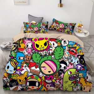 Tokidoki Comfortable Bedding Three-Piece Soft and Breathable Duvet Cover
