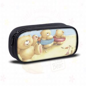 Forever Friends Cosmetic Bags Boys Girls Children Large Pencil Case Purse Storage Bags Women Men Multifunction Makeup Bag