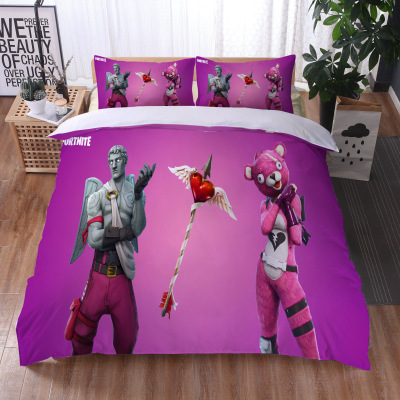 Fortnite Comfortable Bedding Three-Piece Soft and Breathable Duvet Cover - Image 10