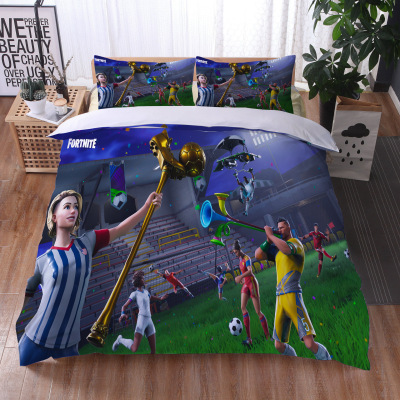 Fortnite Comfortable Bedding Three-Piece Soft and Breathable Duvet Cover - Image 30