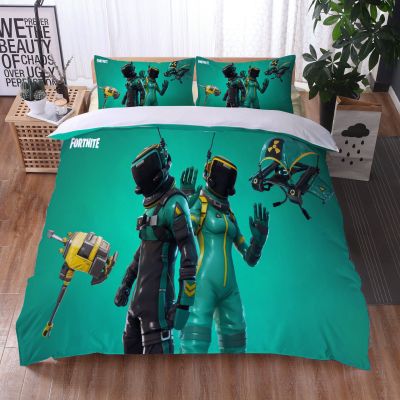 Fortnite Comfortable Bedding Three-Piece Soft and Breathable Duvet Cover - Image 3