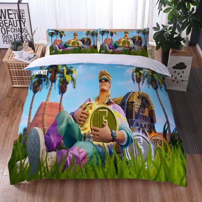 Fortnite Comfortable Bedding Three-Piece Soft and Breathable Duvet Cover - Image 6