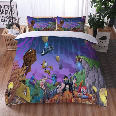 Fortnite Comfortable Bedding Three-Piece Soft and Breathable Duvet Cover - Image 19