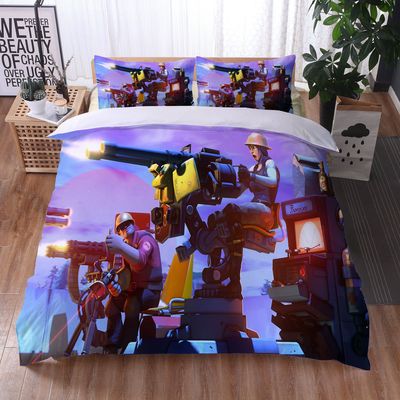 Fortnite Comfortable Bedding Three-Piece Soft and Breathable Duvet Cover - Image 23