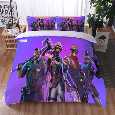 Fortnite Comfortable Bedding Three-Piece Soft and Breathable Duvet Cover - Image 27