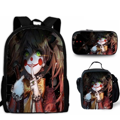 18″Five Nights at Freddy's Backpack School Bag+Lunch Bag+Pencil Bag - Image 4