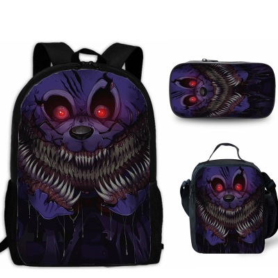 18″Five Nights at Freddy's Backpack School Bag+Lunch Bag+Pencil Bag - Image 10