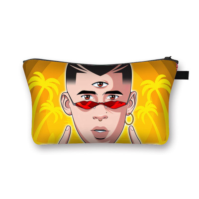 Bad Bunny storage bag printed cosmetic bag - Image 3