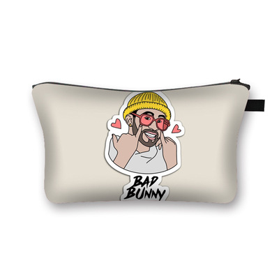 Bad Bunny storage bag printed cosmetic bag - Image 5