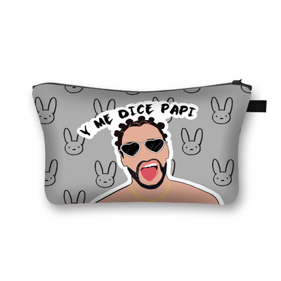 Bad Bunny storage bag printed cosmetic bag - Image 10