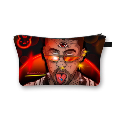 Bad Bunny storage bag printed cosmetic bag - Image 2