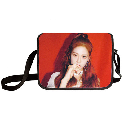 Black pink shoulder bag primary and middle school students messenger bag children's make-up bag - Image 31