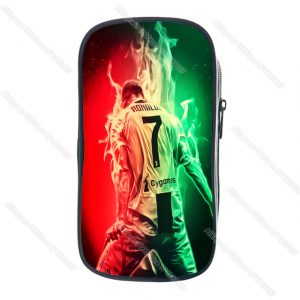 Cristiano Ronaldo CR7 Pencil Case Kids Pen Box Students Boys Girls Large Capacity Stationery Storage Bag