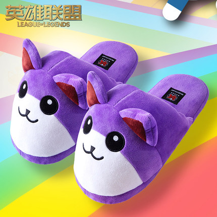 LOL League of Legends Meow Kai Skin Twisted Dryad Plush Slippers - Image 4