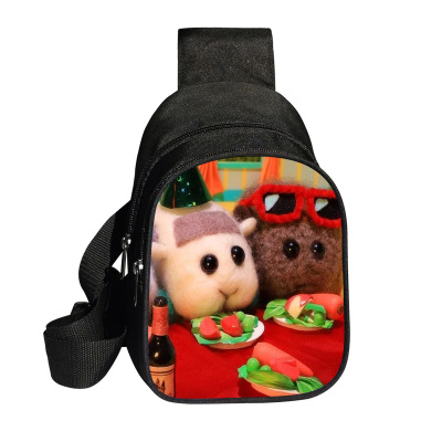 PUI PUI Mouker chest bag polyester large capacity messenger bag fashion shoulder bag - Image 32