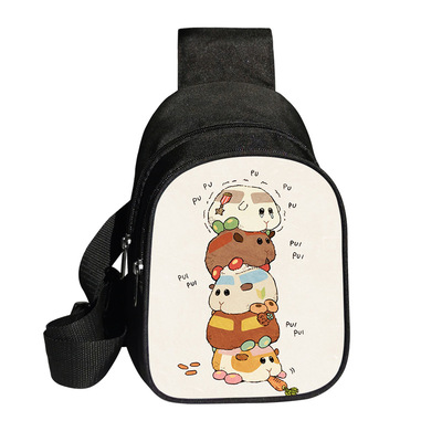 PUI PUI Mouker chest bag polyester large capacity messenger bag fashion shoulder bag - Image 4