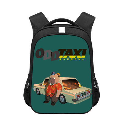 16 Inch ODD TAXI Backpack School Bag Black