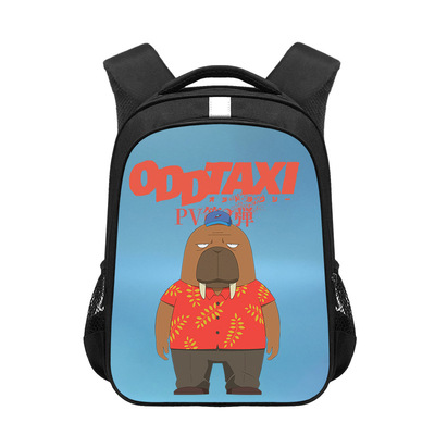 16 Inch ODD TAXI Backpack School Bag Black - Image 2