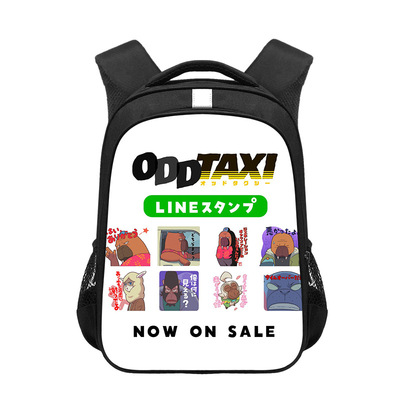 16 Inch ODD TAXI Backpack School Bag Black - Image 4