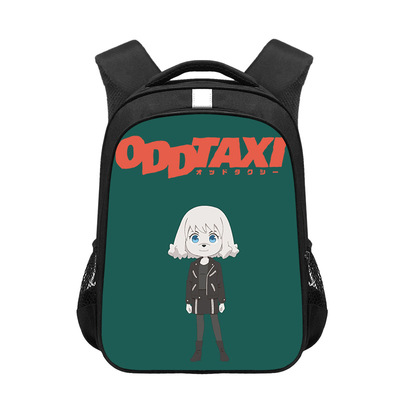 16 Inch ODD TAXI Backpack School Bag Black - Image 9