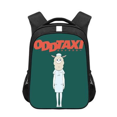 16 Inch ODD TAXI Backpack School Bag Black - Image 11