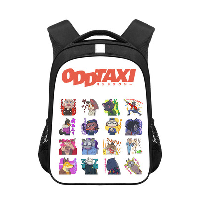 16 Inch ODD TAXI Backpack School Bag Black - Image 12
