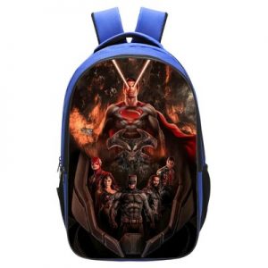Justice League Backpack School Bag Blue
