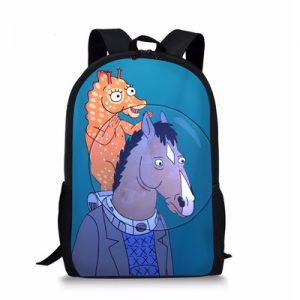 BoJack Horseman Backpack Kids Youth Student High Capacity Waterproof School Bag Birthday Gifts