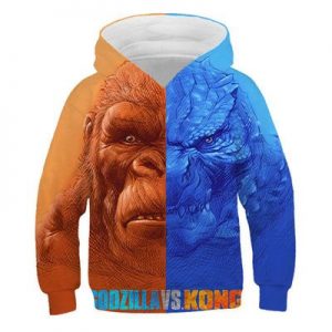 Godzilla vs Kong Hoodie Double Sided For Children